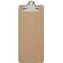 MAUL prancheta MAULbill, placa de fibra dura, 115 x 265 mm, mola metálica, capacidade 15 mm, cantos arredondados, castanho 2391770