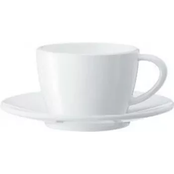 JURA conjunto de chávenas de cappuccino, 2 chávenas e pires de porcelana, 180 ml, branco 66501