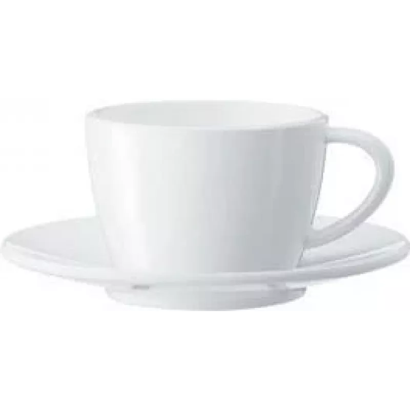 JURA conjunto de chávenas de cappuccino, 2 chávenas e pires de porcelana, 180 ml, branco 66501