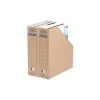ELBA tric sistema caixa para revistas A4 castanho natural com furo para dedo e etiqueta de lombada impressa 83521