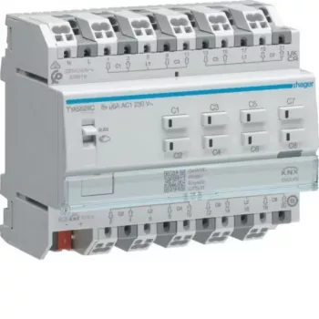 Hager TYAS628C atuador para estores/persianas KNX 8 canais 230V