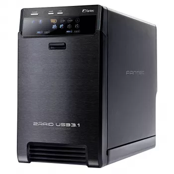 FANTEC QB-X2U31R caixa RAID 2 baías USB 3.1 Gen 2 2133