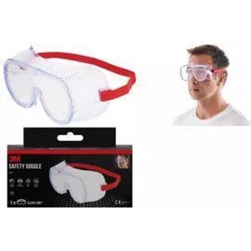 Óculos de segurança 3M Classic 4700 Full-Vision, lente de policarbonato transparente, ventilação direta, 1 par 4700-1