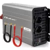 Inversor de onda sinusoidal modificada Qoltec 12V para 230V 3000W/6000W com USB, compatível com LiFePO4 GEL AGM