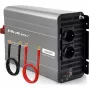 Inversor de onda sinusoidal modificada Qoltec 12V para 230V 3000W/6000W com USB, compatível com LiFePO4 GEL AGM