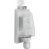 Sensor de luz exterior Hager EEN003 para interruptor crepuscular, montagem à superfície, IP55, cabo de 1,5 m, cinzento