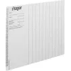 Folhas de identificação HAGER ZZ90B para módulos Legrand Mosaic, A4, branco, pack de 10