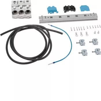 Conjunto porta-fusíveis HAGER ZY51T1 para proteção de circuitos secundários de transformadores de corrente, 1 polo, 0,5 A, 250 V AC, montagem em calha DIN