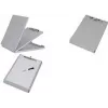 Prancheta MAUL MAULcase com compartimento de arrumação, DIN A4, alumínio, abertura 8 mm, abertura superior, prateada 2354808