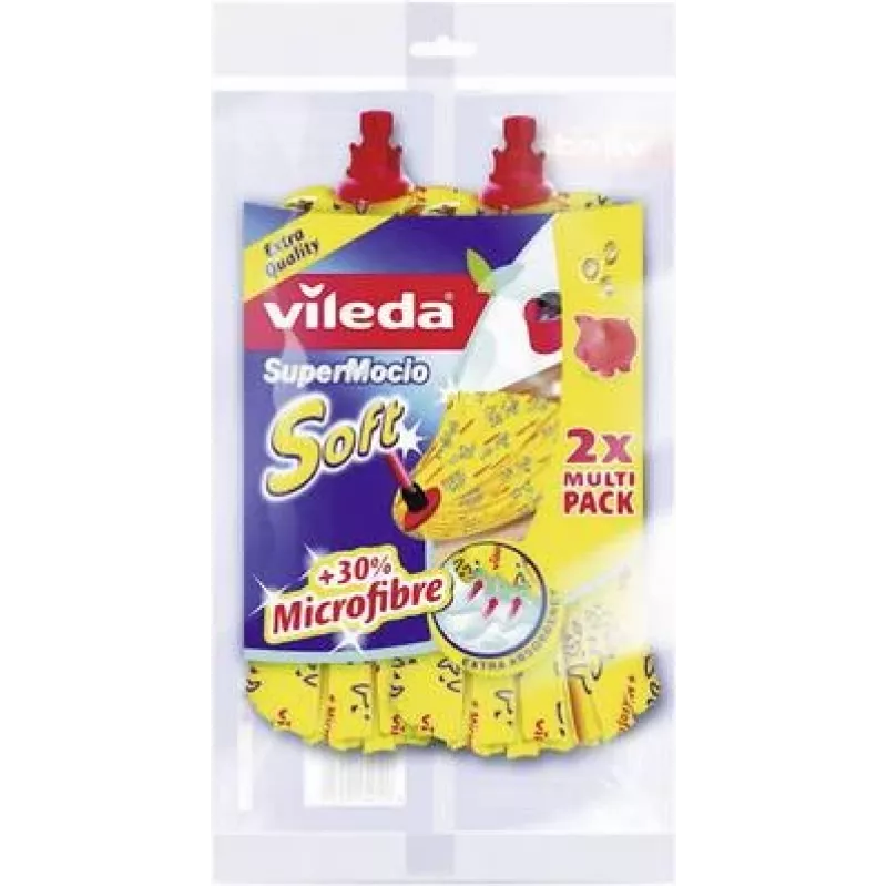 Recarga de cabeça de esfregona Vileda SuperMocio Soft pack de 2 11099