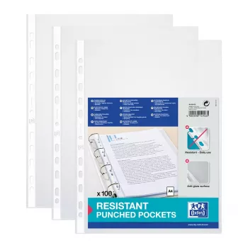 Capa de documentos ELBA Standard DIN A4, PP, 0,09 mm, texturada, aberta em cima, perfuração Euro, à prova de documentos, antirreflexo (71460)