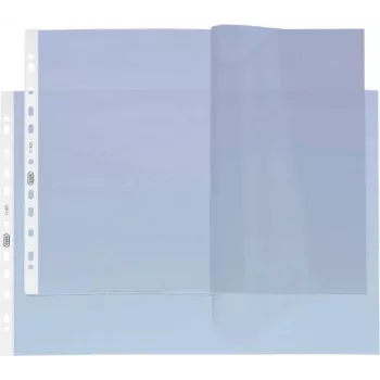 Capa de documentos ELBA DIN A3 formato horizontal, PP 0,09 mm, texturada, aberta em cima, perfuração Euro, à prova de documentos, antirreflexo (71300)