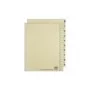 Separadores de registo ELBA, impressos em ambos os lados, camurça, 240 x 300 mm, cartão kraft 200 g/m², perfuração reforçada (06455)