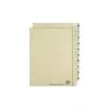 Separadores de registo ELBA, impressos em ambos os lados, camurça, 240 x 300 mm, cartão kraft 200 g/m², perfuração reforçada (06455)