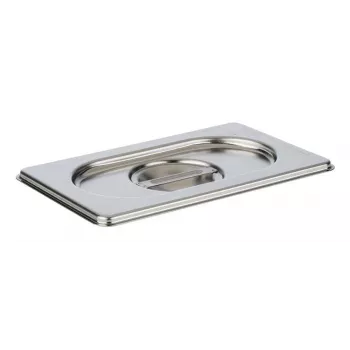 Tampa APS GN 1/9 175 x 108 x 25 mm aço inoxidável, sem abertura para colher, lavável na máquina - 1 unid. (81591)