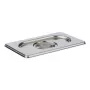 Tampa APS GN 1/9 175 x 108 x 25 mm aço inoxidável, sem abertura para colher, lavável na máquina - 1 unid. (81591)