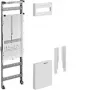 HAGER Conjunto de acessórios para quadro de contadores ZU21A, 900mm, 1 lugar de contador, pré-equipado, trifásico, 63A
