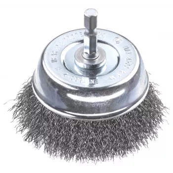 kwb Escova de copo - Nó torcido - 0,3 mm - 6 mm - 7,5 cm - Metal - Pedra - Metal (606330)