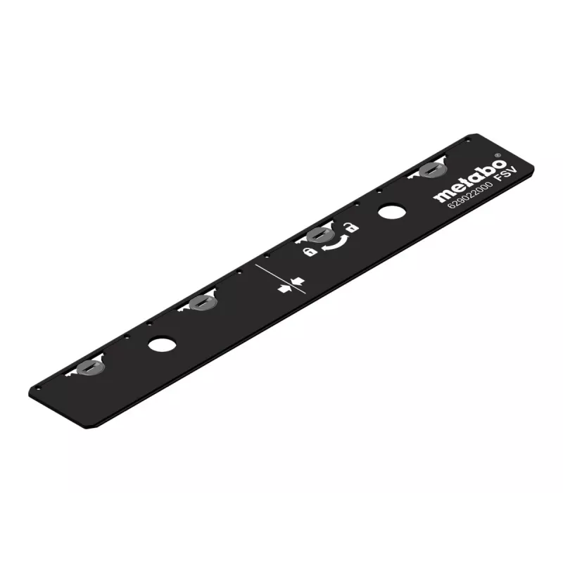 Metabo 629022000 Conector de calhas de guia, alumínio, preto, pack de 2