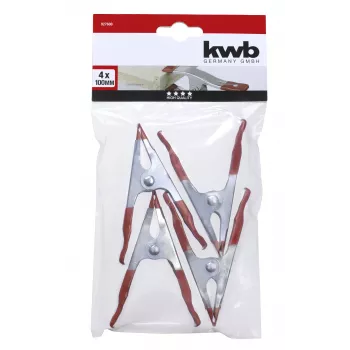 Grampos de cola kwb, chapa de aço, conjunto de 4 peças, 100 x 35 mm 927600