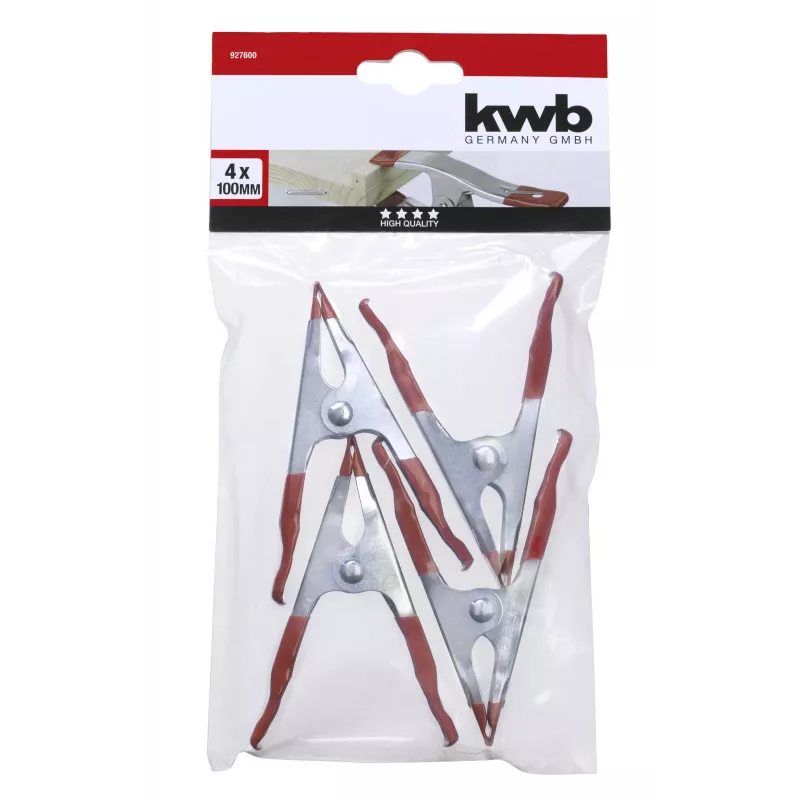 Grampos de cola kwb, chapa de aço, conjunto de 4 peças, 100 x 35 mm 927600
