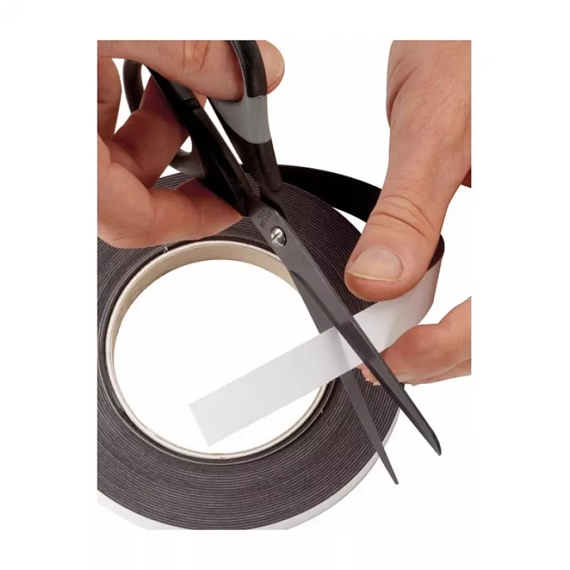 Fita magnética autoadesiva MAUL 35 mm x 10 m, 1 mm de espessura, castanho-escuro, cortável 6156109