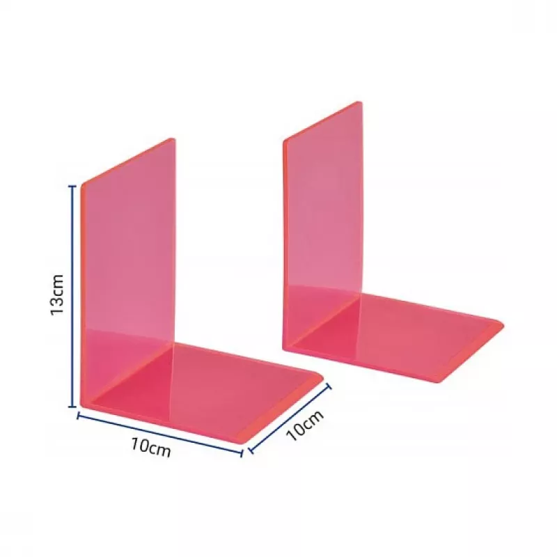 Suportes de livros MAUL 10 x 10 x 13 cm rosa néon (par)