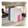Suportes de livros MAUL 10 x 10 x 13 cm rosa néon (par)