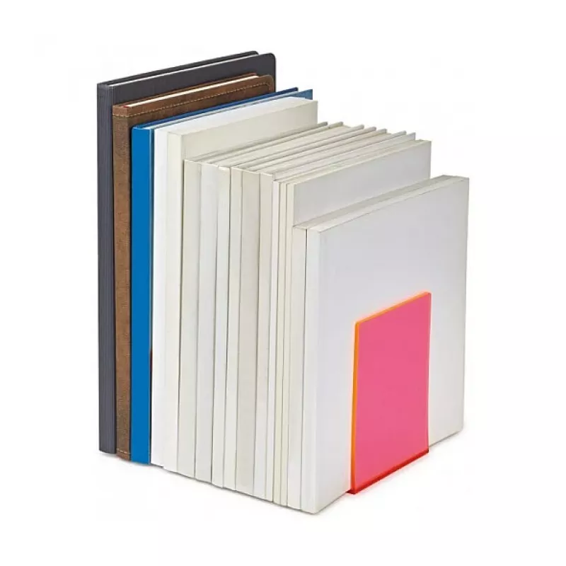 Suportes de livros MAUL 10 x 10 x 13 cm rosa néon (par)