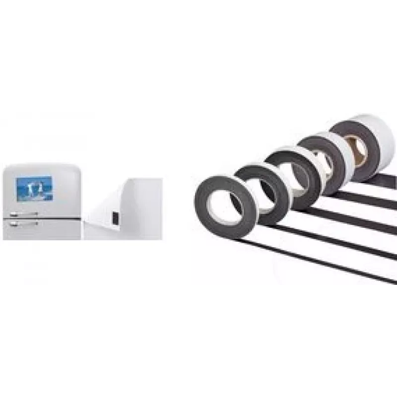 Fita magnética autoadesiva MAUL 60 mm x 10 m, 1 mm de espessura, flexível, cortável individualmente (6156509)
