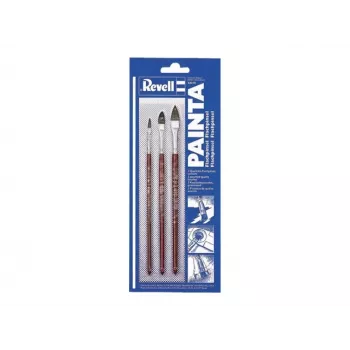 Conjunto de pincéis chatos Revell 3 peças (29610)