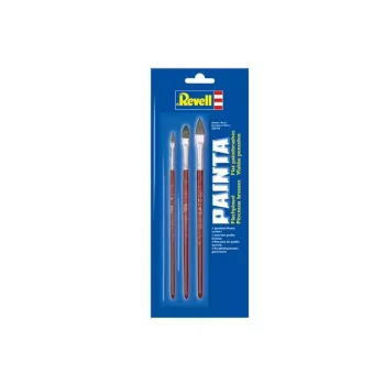 Conjunto de pincéis chatos Revell 3 peças (29610)