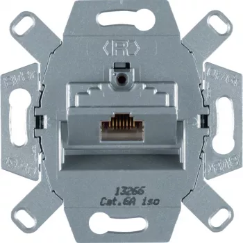 Módulo de tomada de dados RJ45 Cat.6 blindado Hager G3139 para canalete de peitoril