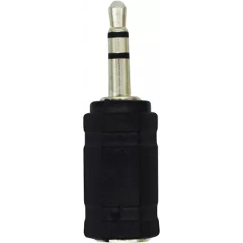 Adaptador estéreo para headset LogiLink CA1102 ficha de 3,5mm para conector fêmea de 2,5mm preto