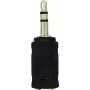 Adaptador estéreo para headset LogiLink CA1102 ficha de 3,5mm para conector fêmea de 2,5mm preto