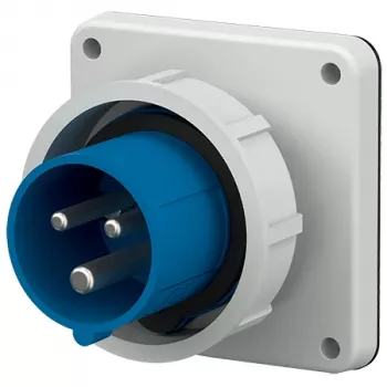 MENNEKES 826 ficha de embutir 16A 3 polos 6h 230V IP67 azul