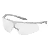 Uvex Super Fit ETC 9178 óculos de proteção com proteção antiembaciamento e UV, lente transparente, armação antracite/azul 9178415
