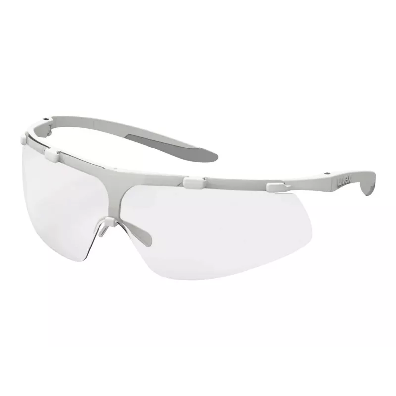 Uvex Super Fit ETC 9178 óculos de proteção com proteção antiembaciamento e UV, lente transparente, armação antracite/azul 9178415