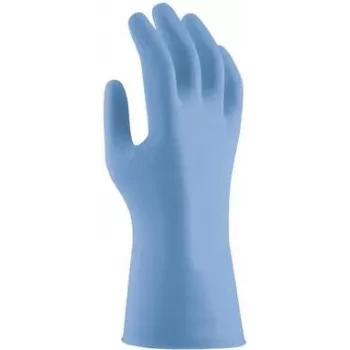 Uvex u-fit strong N2000 luvas descartáveis de nitrilo, tamanho S, azul, sem pó 6096207