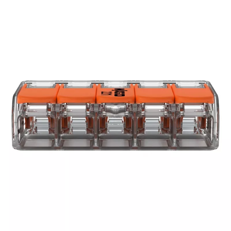 Conector de ligação WAGO 221-415 COMPACT 5 condutores 4 mm², pack de 25