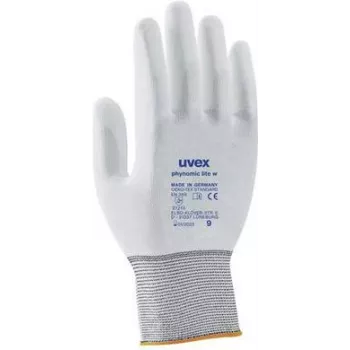 Luvas de proteção Uvex phynomic lite w, tamanho 9, cinzento/branco 6004109