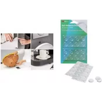Conjunto de batentes de proteção autoadesivos 3M Bumpon SJ5300 BL transparentes (100 unid.: 50x SJ5302 7,9mm, 30x SJ5312 12,7mm, 20x SJ5344 19,1mm)
