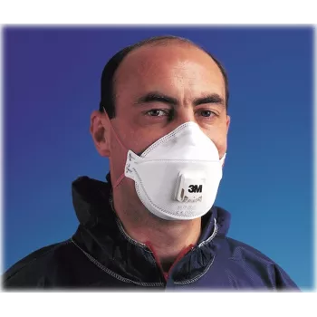 Máscara de proteção respiratória descartável 3M Aura 9332+ FFP3 com válvula Cool Flow, pack de 10