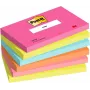Notas 3M Post-it 655-6-POP, 127 x 76 mm, rosa choque, 100 folhas, reposicionáveis