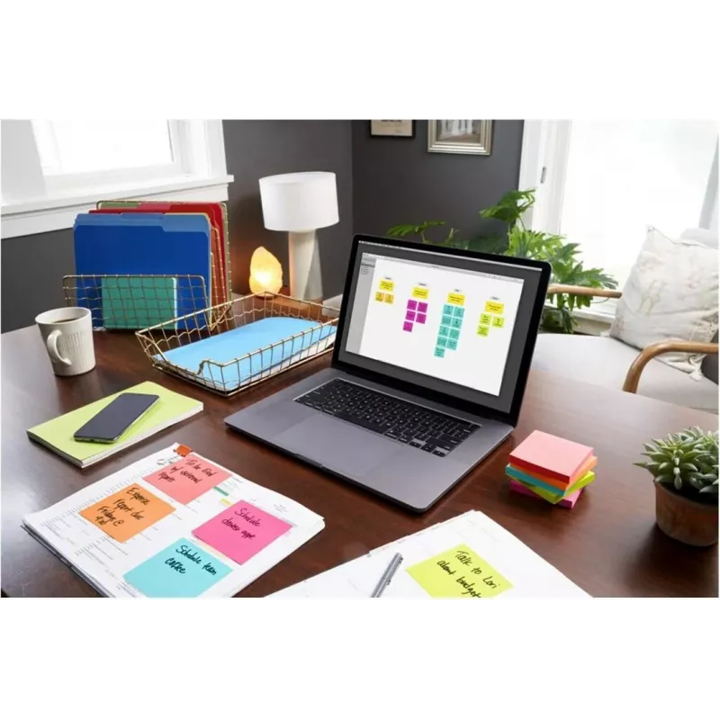 Notas 3M Post-it 655-6-POP, 127 x 76 mm, rosa choque, 100 folhas, reposicionáveis