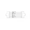 Cabo de rede Cordial 15588 CAT 7a S/FTP, RJ45, 1 m, preto, PUR