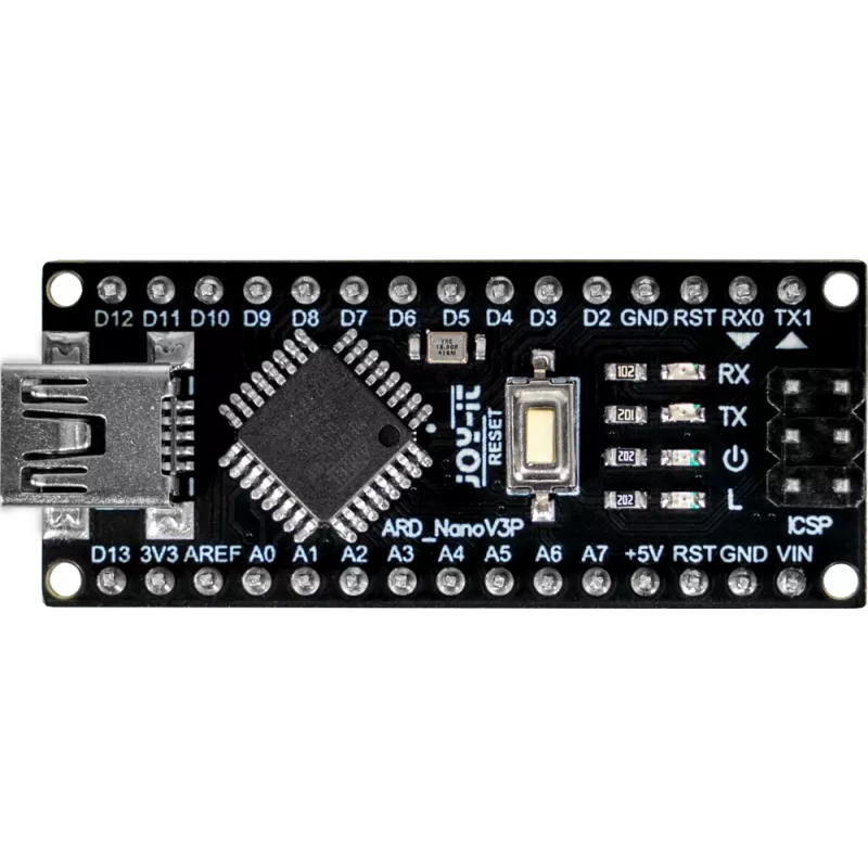 Joy-IT ARD Nano V3P placa Nano compatível com Arduino ATmega328P Mini-USB