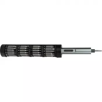 JOY-IT S2-SET-Drehmoment conjunto de chaves de fenda de precisão com binário e bateria com luz de trabalho LED, 24 bits de aço S2, caixa de armazenamento magnética