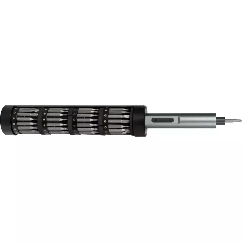 JOY-IT S2-SET-Drehmoment conjunto de chaves de fenda de precisão com binário e bateria com luz de trabalho LED, 24 bits de aço S2, caixa de armazenamento magnética