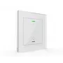 MDT BE-GTL1TW.B1 botão de vidro II Light, 1 canal, LED de estado RGBW, sensor de temperatura, branco